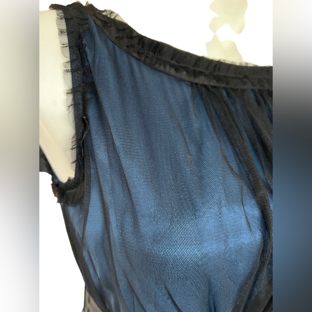Anthropologie Moulinette Soeurs‎ Stilled Night mesh overlay midi dress size XS - Picture 6 of 12